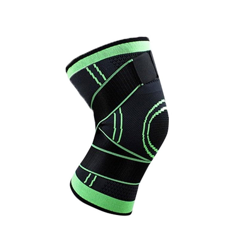 J & G Knee Sleeve (1 Pair) - Best Knee Braces for Knee Pain for Men & Women - Non-Slip Knee Support for Running, Weightlifting, Basketball, Gym, Workout, Sports -Green(XL)