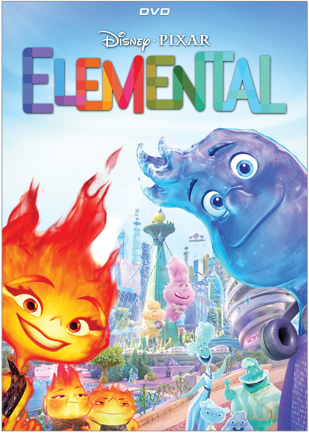 Elemental DVD Standard Edition – Animated Family Movie, Fun for All Ages