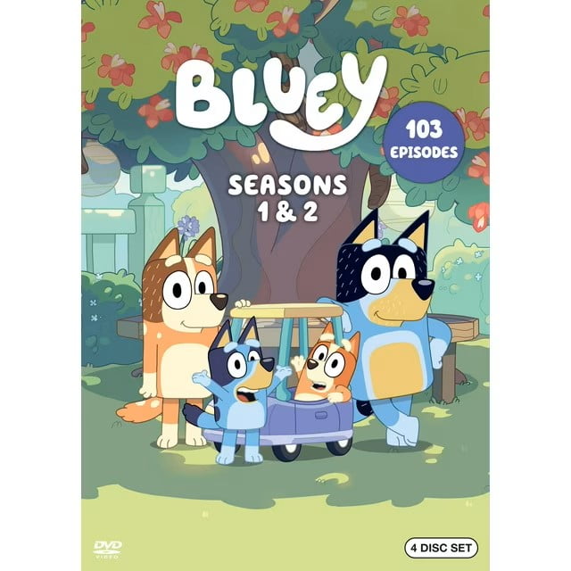 Bluey Complete Collection DVD Seasons 1 & 2 | Kids Animated Family Series Box Set