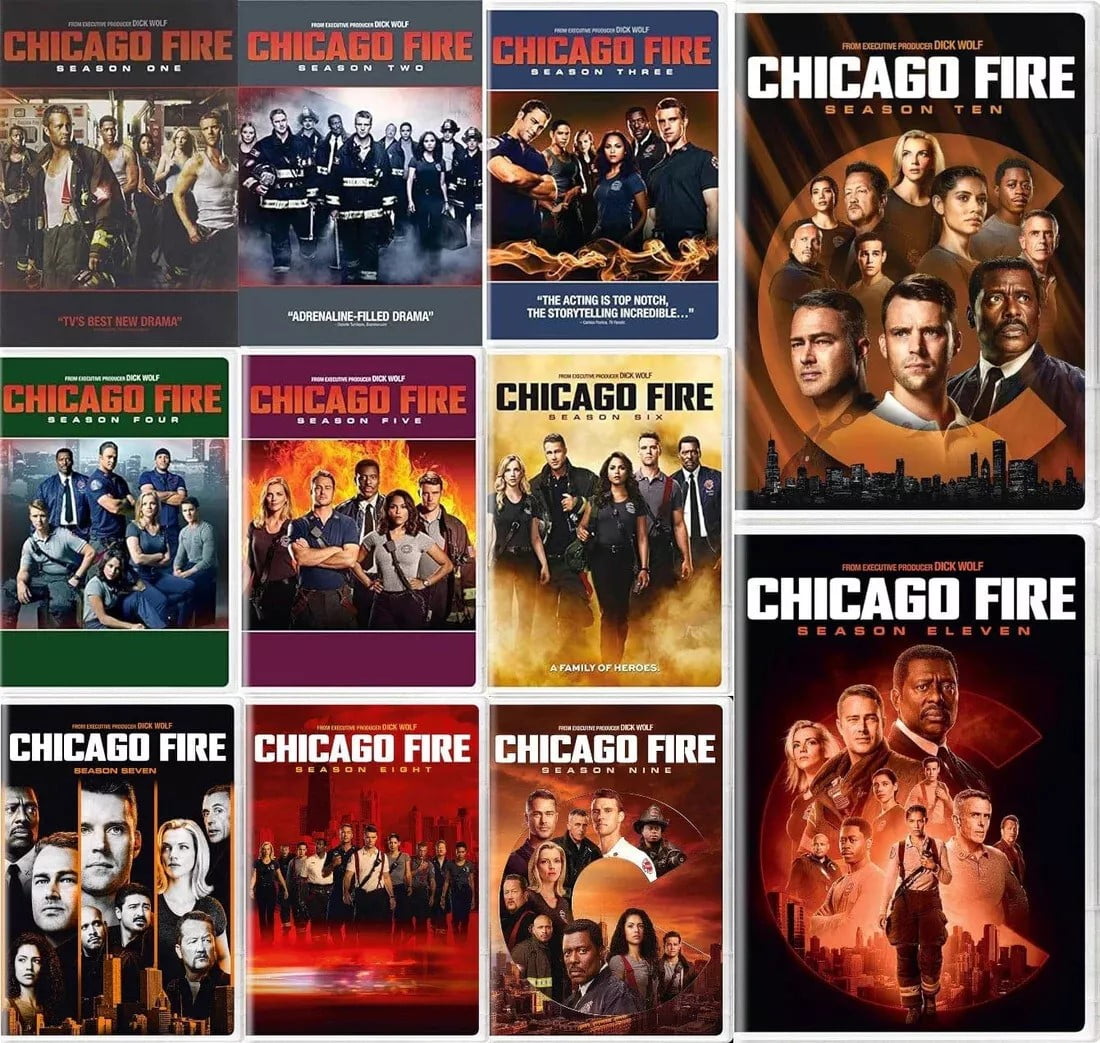 Chicago Fire Seasons 1-12 DVD Box Set – Complete Episodes of the Firefighter Drama