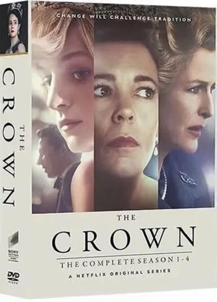 The Crown Complete Collection Seasons 1-4 DVD | All Episodes Box Set | Royal Drama