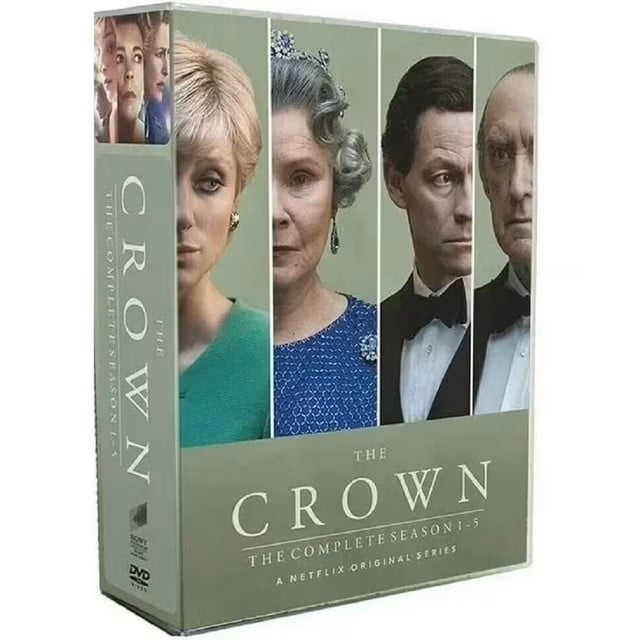 The Crown Complete Series Seasons 1-5 DVD | All Episodes Box Set | Royal Drama