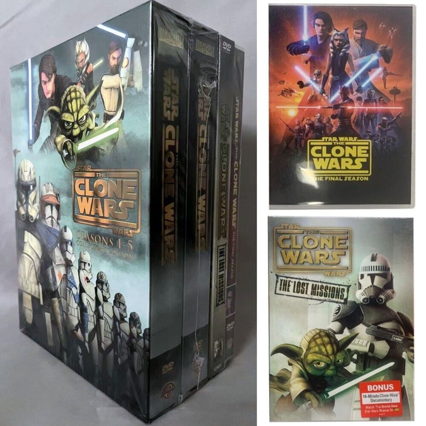 Star Wars: The CloneWars Complete Animated Series Seasons 1-7 DVD (25-Disc Box Set) New