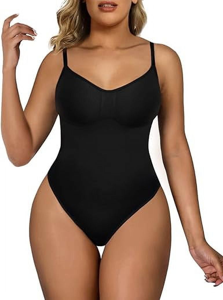 J&G Women's Shapewear Bodysuit Tummy Control Body Shaper Seamless Sculpting Snatched Waist Body Suit, L