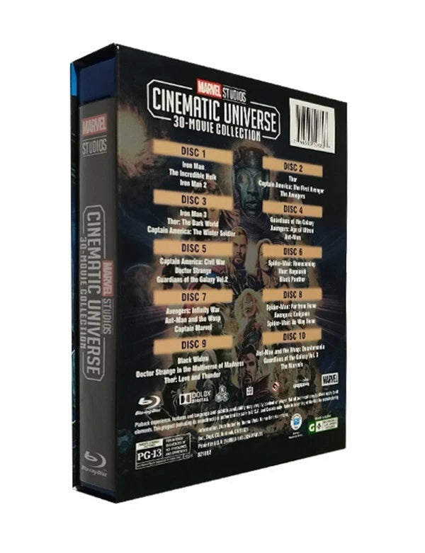 Marvel Studios Cinematic Universe 30 Movie Blu-ray Collection – Full MCU Set